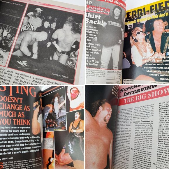 Wrestling Superstars Magazine Sting Big Show Runnel VTG April 2000 Unread Stock - Picture 3 of 11